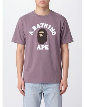 A Bathing Ape Camiseta Hombre - Morado
