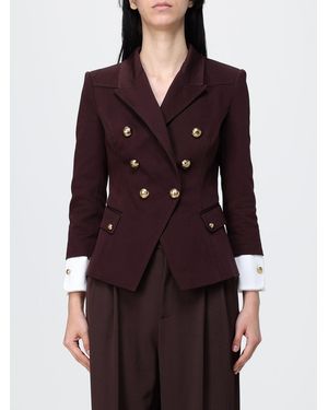 Elisabetta Franchi Double-Breasted Blazer - Red
