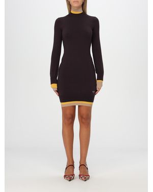 Fendi Dress With Stand-Up Collar - Multicolor