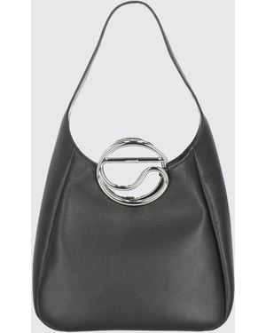 Coperni Hobo-Tasche Aus Kalbsleder Mit Starrem Metallgriff - Grau