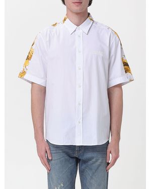 Versace Jeans Couture Cotton Shirt With Baroque Print - White