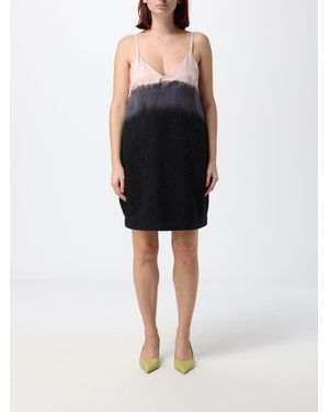 Tela Mini Abito Sottoveste - Nero