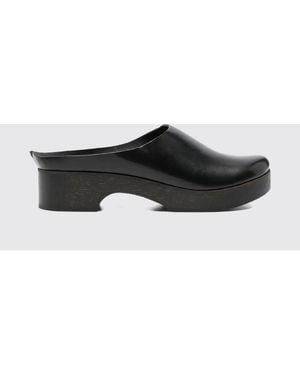 Daniela Gregis Leather Mules - White