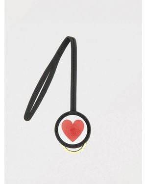 Moschino Portachiavi Heart - Bianco