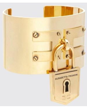 Elisabetta Franchi Finish Brass Chain Bracelet - Metallic