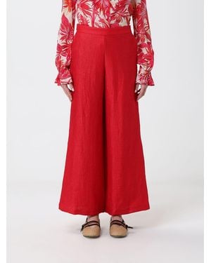 Maliparmi Linen Trousers - Red