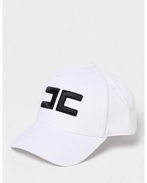 Elisabetta Franchi Logo-Embroidered Cap - White