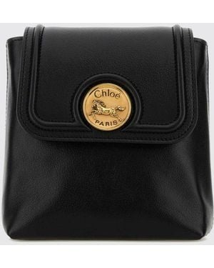Chloé ChloÉ Mochila Horse Medal De Piel - Negro