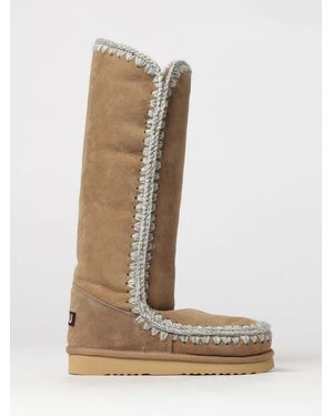 Mou Eskimo Knee-High Boots - Natural