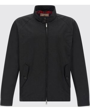 Baracuta Cotton Blend Bomber Jacket - Black