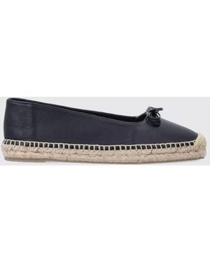Castañer Pax Ribbon Leather Espadrilles - White