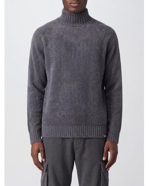 Houdini Long-Sleeved Polyester Turtleneck Jumper With Ribbed Cuffs And Hem - Grey