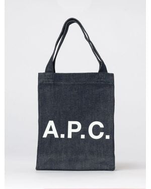 A.P.C. Denim Tote Bag - Blue