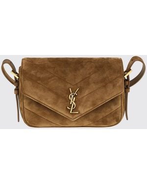 Saint Laurent Borsa A Spalla Donna - Marrone