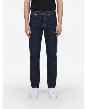 Jeans Uomo Stone Edge - Gamba Dritta Blu Scuro Con Cintura Nera, Taglie 30-38