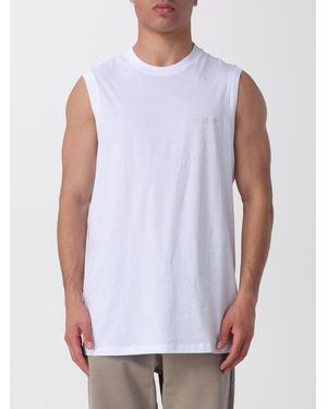 ARMANI EXCHANGE Cotton Jersey Tank Top With Logo - White