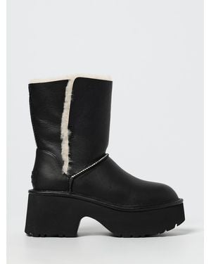 UGG Flat Ankle Boots - Black