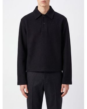Rier Long-Sleeved Polo Shirt - Blue