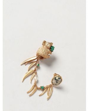 Zimmermann Brass Ear Cuff Earring With Cabochon Stones - Natural