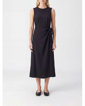Aspesi Wickelkleid Aus Baumwollpopeline - Blau