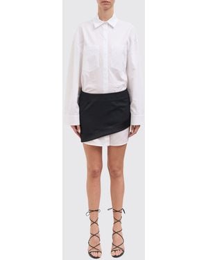 Dondup Cotton Shirt Dress - White