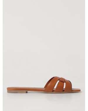 Saint Laurent Braune Sandale Tribute