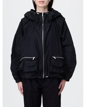 MEIMEIJ Oversized Polyester Bomber Jacket - Blue
