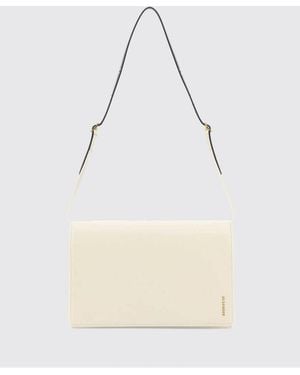Jil Sander File Calfskin Shoulder Bag - Natural