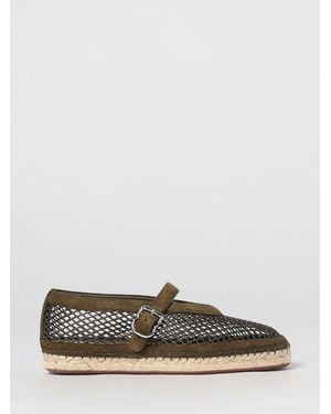 Alaïa Perforierte Wildleder-Mary-Jane-Espadrilles Mit Jutesohle - Weiß