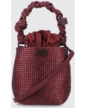 Ganni Mini Bou Bucket Bag - Red