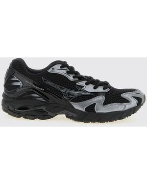 Mizuno Wave Rider 10 Mesh And Rubber Trainers - Black