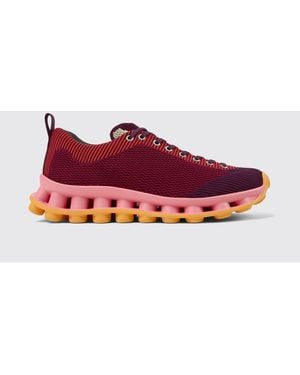 Camper Pelotissima Sunnei X Recycled Fabric Trainers - Red