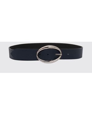 Orciani Hammered Leather Belt - White