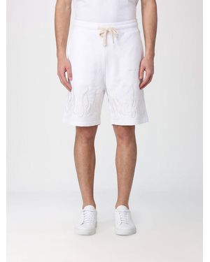 Vision Of Super Cotton Jogging Shorts With Elasticated Drawstring Waist - White