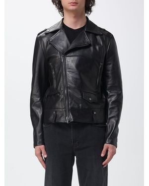 Salvatore Santoro Leather Biker Jacket - Black