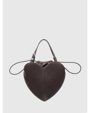 ROTATE BIRGER CHRISTENSEN Heart-Shaped Leather Handbag With Drawstring Closure - Natural
