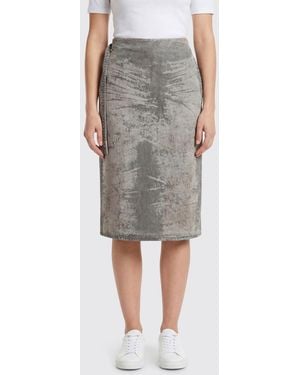 DIESEL Denim Pencil Skirt - Gray