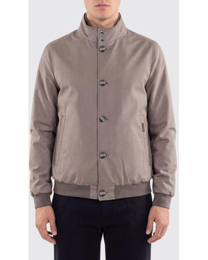 Moorer Bernie-Pum Polyester Bomber Jacket - Grey