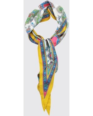 Etro Silk Paisley Foulard - White