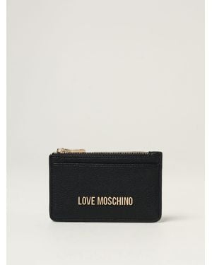 【関税&送料込】Love Moschino Wallets Black Love Moschino logo-plaque Wallet | Black | FARFETCH