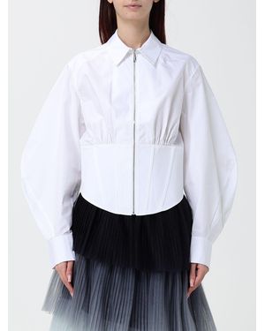 KARL LAGERFELD Slim Fit Bustier Shirt - White