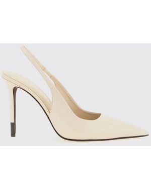 Brunello Cucinelli Leather Slingback Court Shoes - Natural