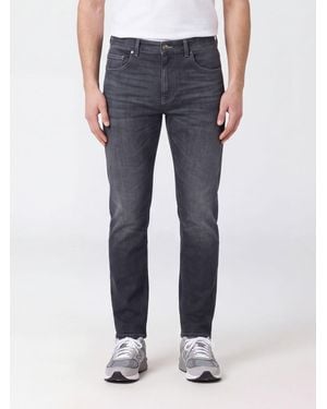 Eleventy Vaqueros Slim Fit De Cinco Bolsillos De Denim De Algodón - Azul