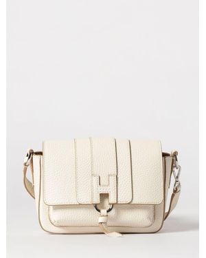 Hogan Flap Trend Leather Bag - Natural