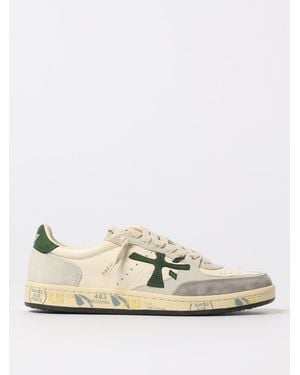 Premiata Bskt Clay Leather Trainers - Natural