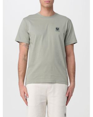 Belstaff Cotton T-Shirt With Logo - Grey