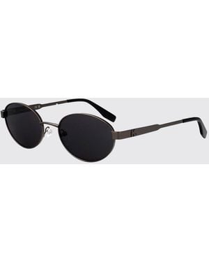 KARL LAGERFELD Oval Metal Sunglasses With Vintage-Inspired Design - White