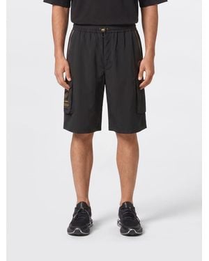 Philipp Plein Stretch Technical Fabric Sports Shorts - Black
