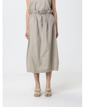 Liu Jo Printed Cotton Skirt - Natural