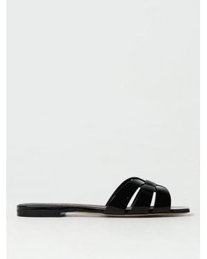 Saint Laurent Flat Sandals - White